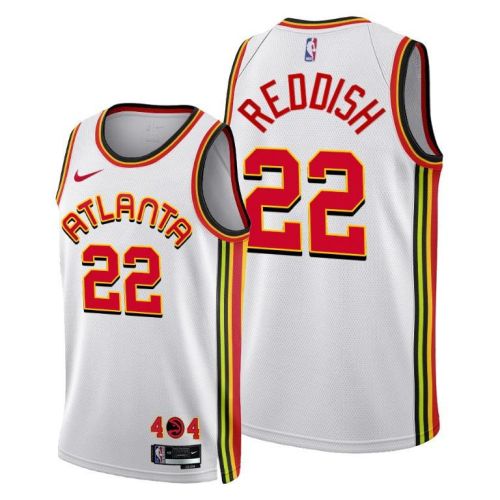 Atlanta Hawks 22 Cam Reddish 2022-23 Association Edition Jersey White - Men Jersey