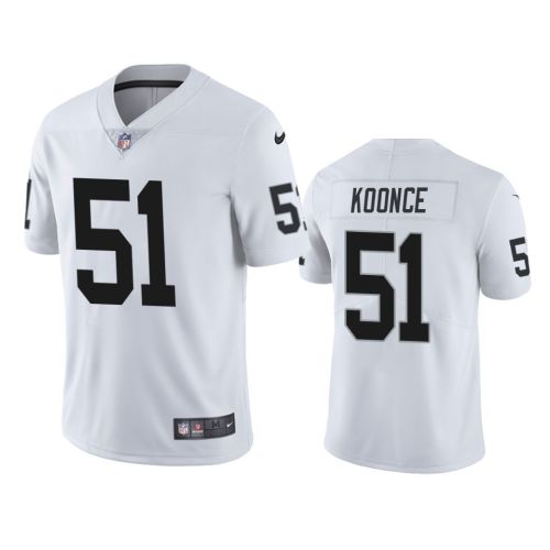 Las Vegas Raiders Malcolm Koonce 51 White Vapor Limited Jersey