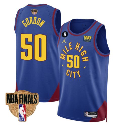 Aaron Gordon 50 Denver Nuggets Final Champions 2023 Swingman YOUTH Jersey - Blue