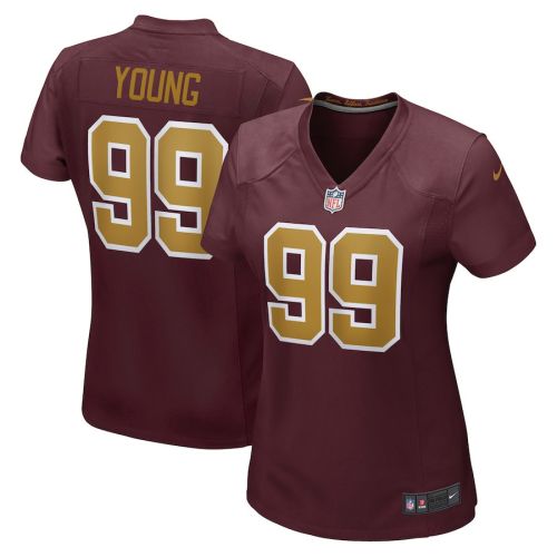 Chase Young 99 Washington Commanders Football Team Women Alternate Game Jersey - Burgundy