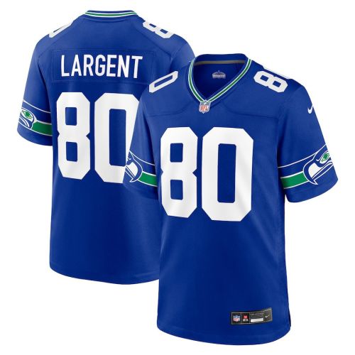 Steve Largent 80 Seattle Seahawks Throwback Player Game Men Jersey - Royal