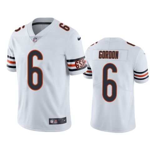 Chicago Bears Kyler Gordon 6 White Vapor Limited Jersey