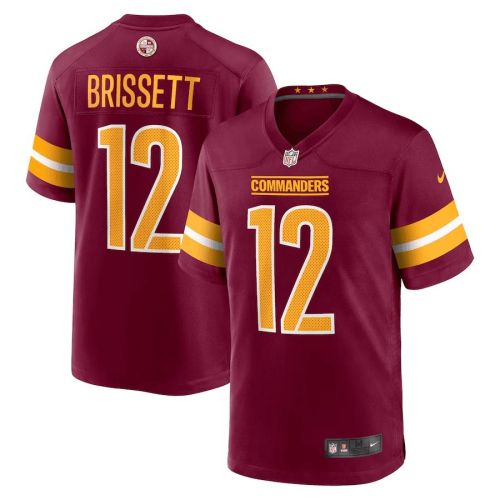 Jacoby Brissett 12 Washington Commanders Men Game Jersey - Burgundy