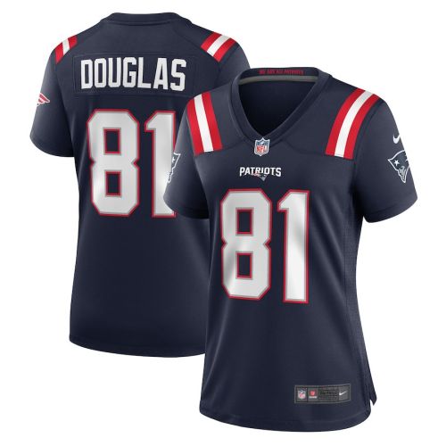 Demario Douglas 81 New England Patriots Game Women Jersey - Navy