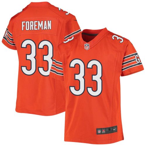 D’onta Foreman 33 Chicago Bears Youth Alternate Game Jersey - Orange