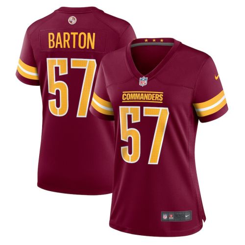 Cody Barton 57 Washington Commanders Women's Game Player Jersey - Burgundy