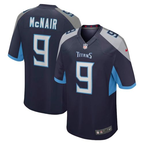 Steve McNair 9 Tennessee Titans Men Game Retired Jersey - Navy