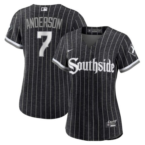 Tim Anderson 7 Chicago White Sox Women's City Connect Player Jersey - Black