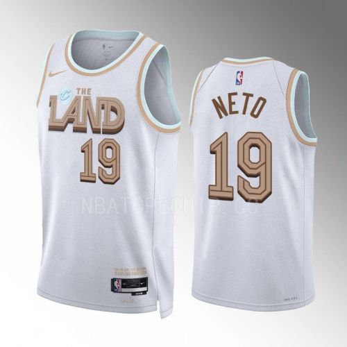 Raul Neto 19 2022-23 Cleveland Cavaliers White City Edition Jersey Swingman