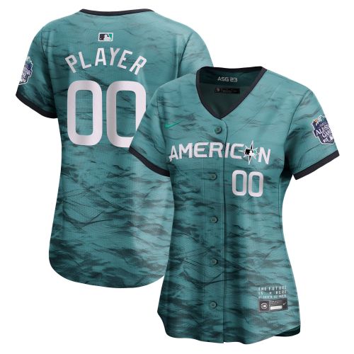 American League Women's 2023 MLB All-Star Custom 00 Game Limited Jersey - Teal