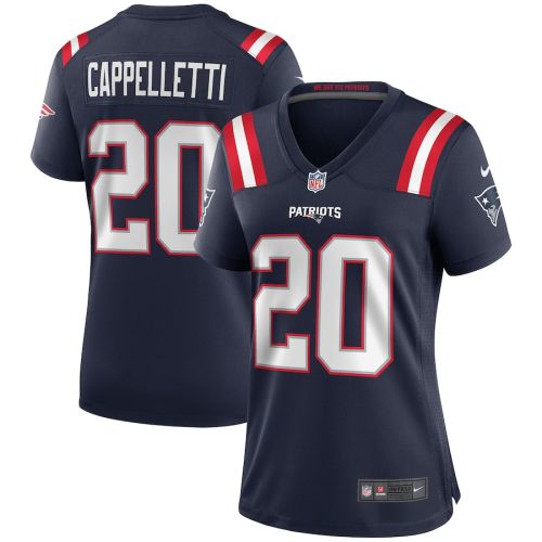 Gino Cappelletti 20 New England Patriots Women Game Retired Jersey - Navy