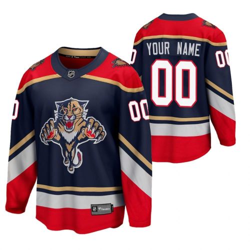 Florida Panthers 00 Custom 2023 Reverse Retro Blue Special Edition Jersey Jersey