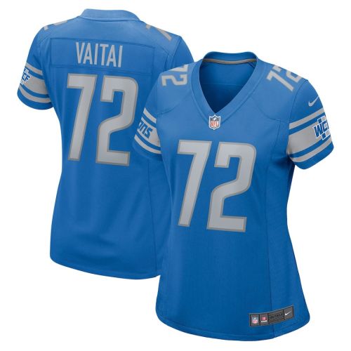 Halapoulivaati Vaitai 72 Detroit Lions Women Game Jersey - Blue