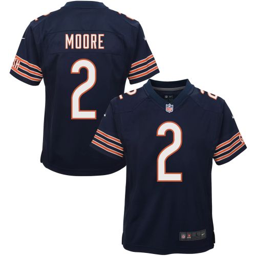 D.J. Moore 2 Chicago Bears Game Youth Jersey - Navy