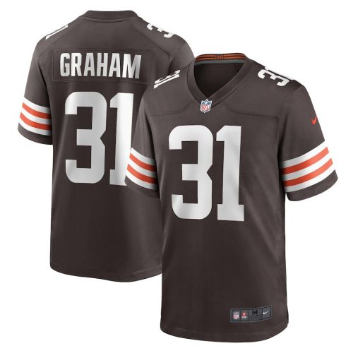 Thomas Graham Jr. 31 Cleveland Browns Men's Team Game Jersey - Brown