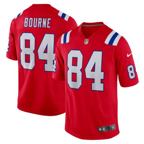 Kendrick Bourne 84 New England Patriots Game Jersey - Red