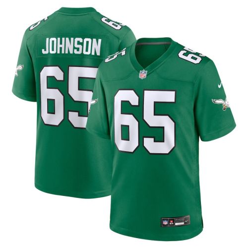 Lane Johnson 65 Philadelphia Eagles Men Alternate Game Jersey - Kelly Green