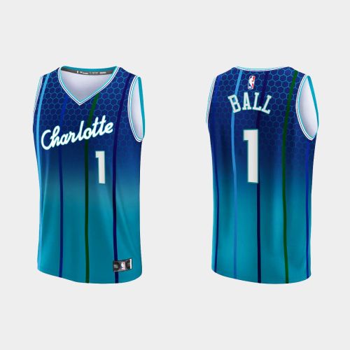 Charlotte Hornets 1 LaMelo Ball 2022-23 Blue Men Jersey