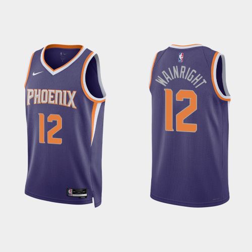 Phoenix Suns 12 Ishmail Wainright 2022-23 Icon Edition Purple Men Jersey