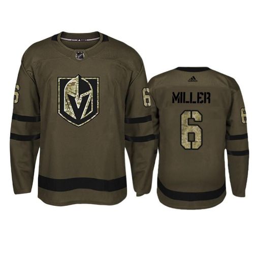 Men Vegas Golden Knights Colin Miller 6 Military Camo Jersey Jersey