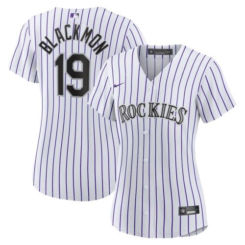 Charlie Blackmon 19 Colorado Rockies Women's Home Player Jersey - White