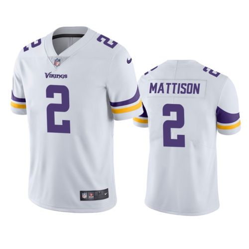 Minnesota Vikings Alexander Mattison 2 White Vapor Limited Jersey - Men's