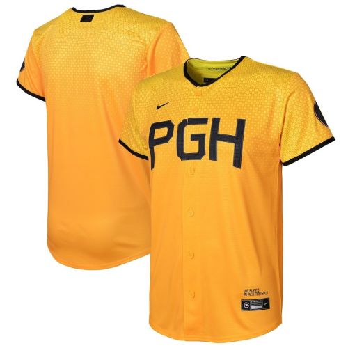 Pittsburgh Pirates 2023 City Connect Youth Jersey - Gold