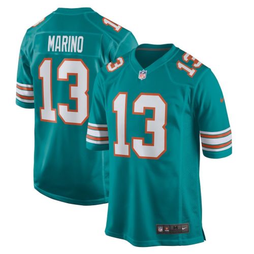 Dan Marino 13 Miami Dolphins Men Retired Jersey - Aqua