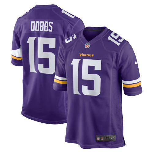 Joshua Dobbs 15 Minnesota Vikings Game Men Jersey - Purple