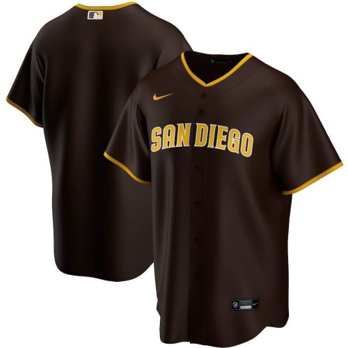 San Diego Padres Road Team Men Jersey - Brown