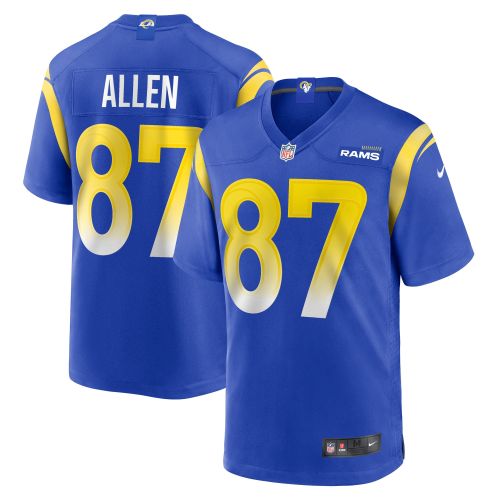 Davis Allen 87 Los Angeles Rams Home Game Jersey - Royal