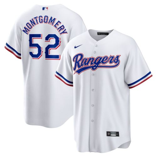 Jordan Montgomery 52 Texas Rangers Home Men Jersey - White