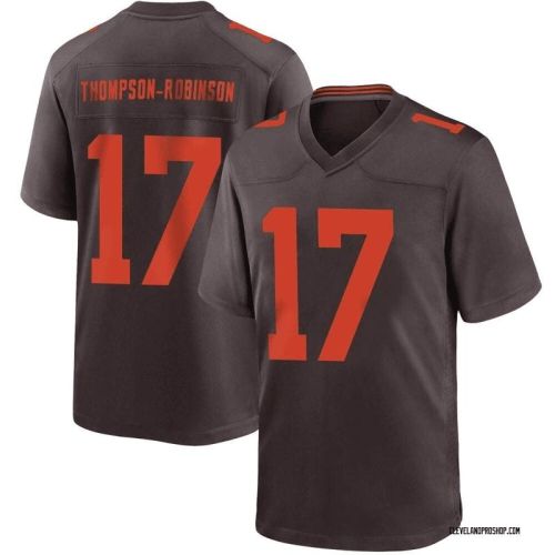 Dorian Thompson-Robinson 17 Cleveland Browns Game Alternate Men Jersey - Brown