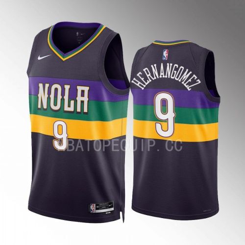 Willy Hernangomez 9 New Orleans Pelicans Purple Jersey 2022-23 City Edition Swingman