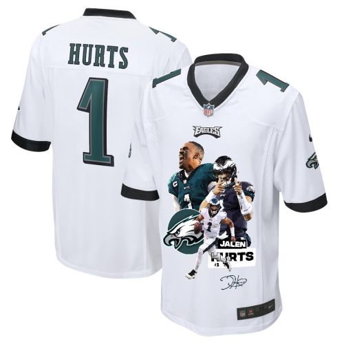 Jalen Hurts 1 Philadelphia Eagles Rising Star Game Jersey - Men, White