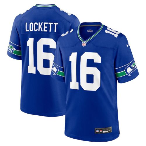 Tyler Lockett 16 Seattle Seahawks Throwback Player Game Men Jersey - Royal