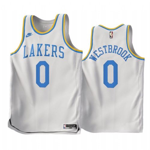 Russell Westbrook 0 Los Angeles Lakers 2022-23 Classic Edition White Jersey - Men Jersey