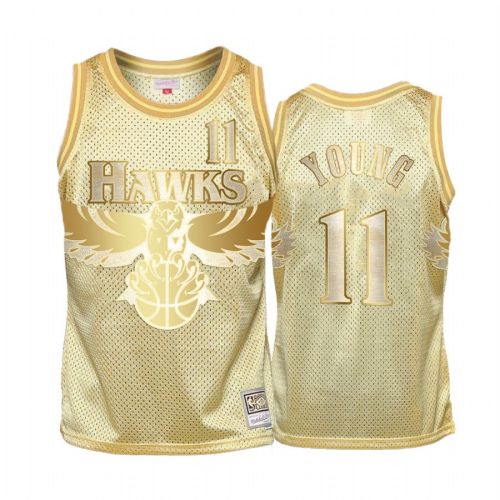 Trae Young 11 Atlanta Hawks Golden Midas SM Jersey