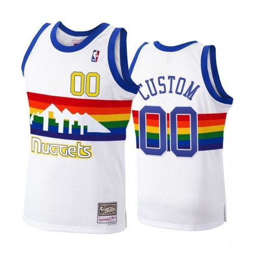 Men's Denver Nuggets Custom 00 Hardwood Classics 1991-92 Jersey