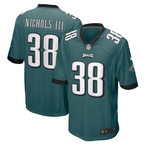 Lew Nichols III 38 Philadelphia Eagles Game Men Jersey - Midnight Green