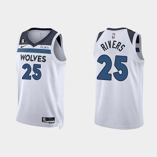 Minnesota Timberwolves Austin Rivers 25 2022-23 Association Edition White Men Jersey Swingman