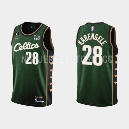 Boston Celtics 28 Mfiondu Kabengele 2022-23 City Edition Green Men Jersey