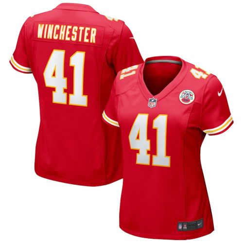 James Winchester 41 Kansas City Chiefs Game Women Jersey - Red