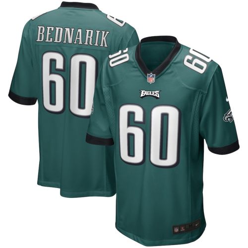 Chuck Bednarik 60 Philadelphia Eagles Men Game Retired Jersey - Midnight Green