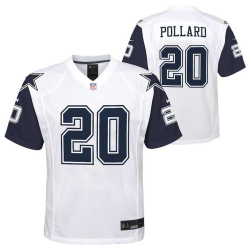 Tony Pollard 20 Dallas Cowboys YOUTH Alternate Game Jersey - White