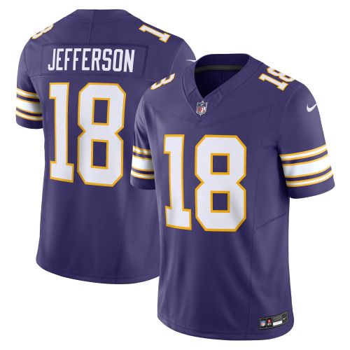 Justin Jefferson 18 Minnesota Vikings Classic Vapor F.U.S.E. Limited Men Jersey - Purple