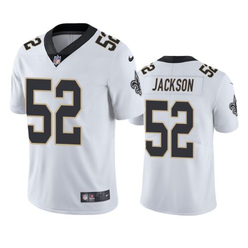 D'Marco Jackson 52 New Orleans Saints White Vapor Limited Jersey