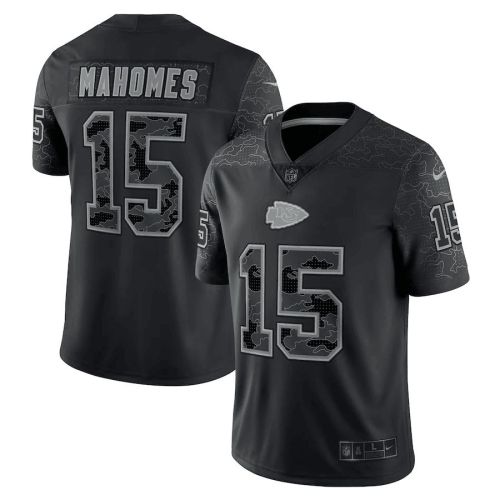 Patrick Mahomes Kansas City Chiefs RFLCTV Limited Jersey - Black