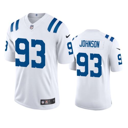 Eric Johnson 93 Indianapolis Colts White Vapor Limited Jersey