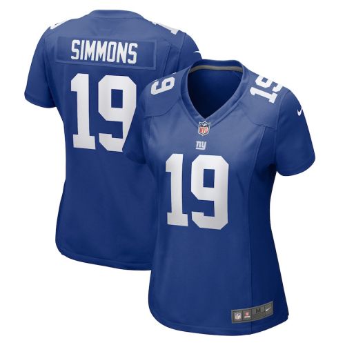 Isaiah Simmons 19 New York Giants Women Team Game Jersey - Royal